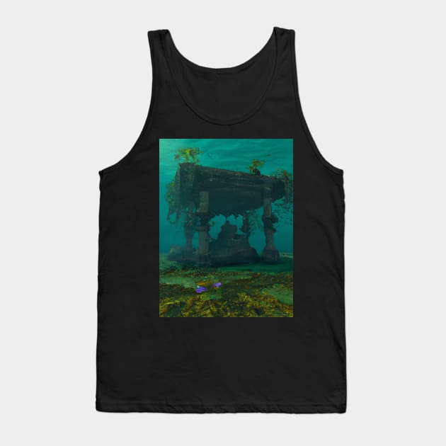 Underwater Mysteries of The Missing Temple Tank Top by Cakeboard Designs